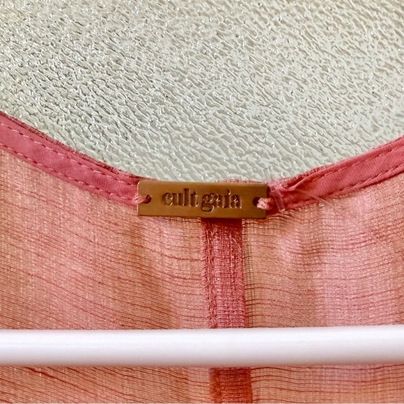 CULT GAIA Solene Midi Dress in Jaipur Pink Sz L - Picture 5 of 7